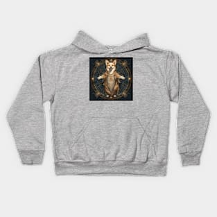 Vitruvian Corgi Kids Hoodie